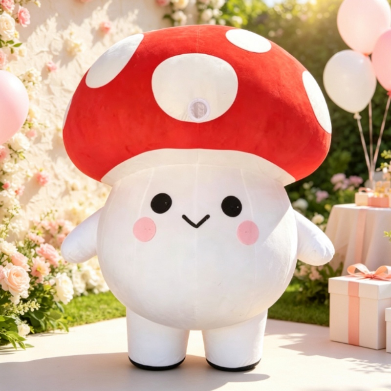 Event Party - Inflatable Mushroom Mascot Costume Adult Cartoon