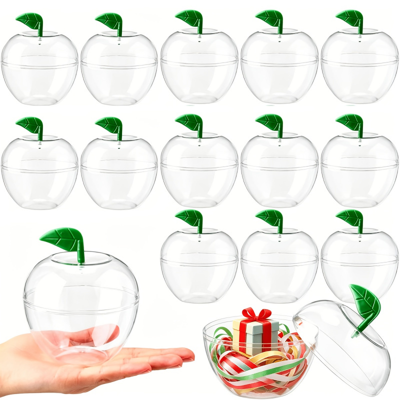 30Pcs Clear Apple Shaped Plast - Event Party Box 评论和价格