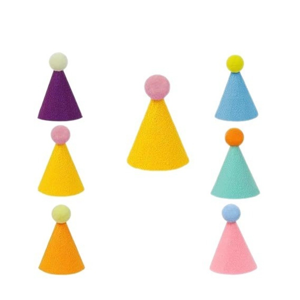 6/12pcs Cute Mini Pet Party Ha - Party Hat Cone 评论和价格