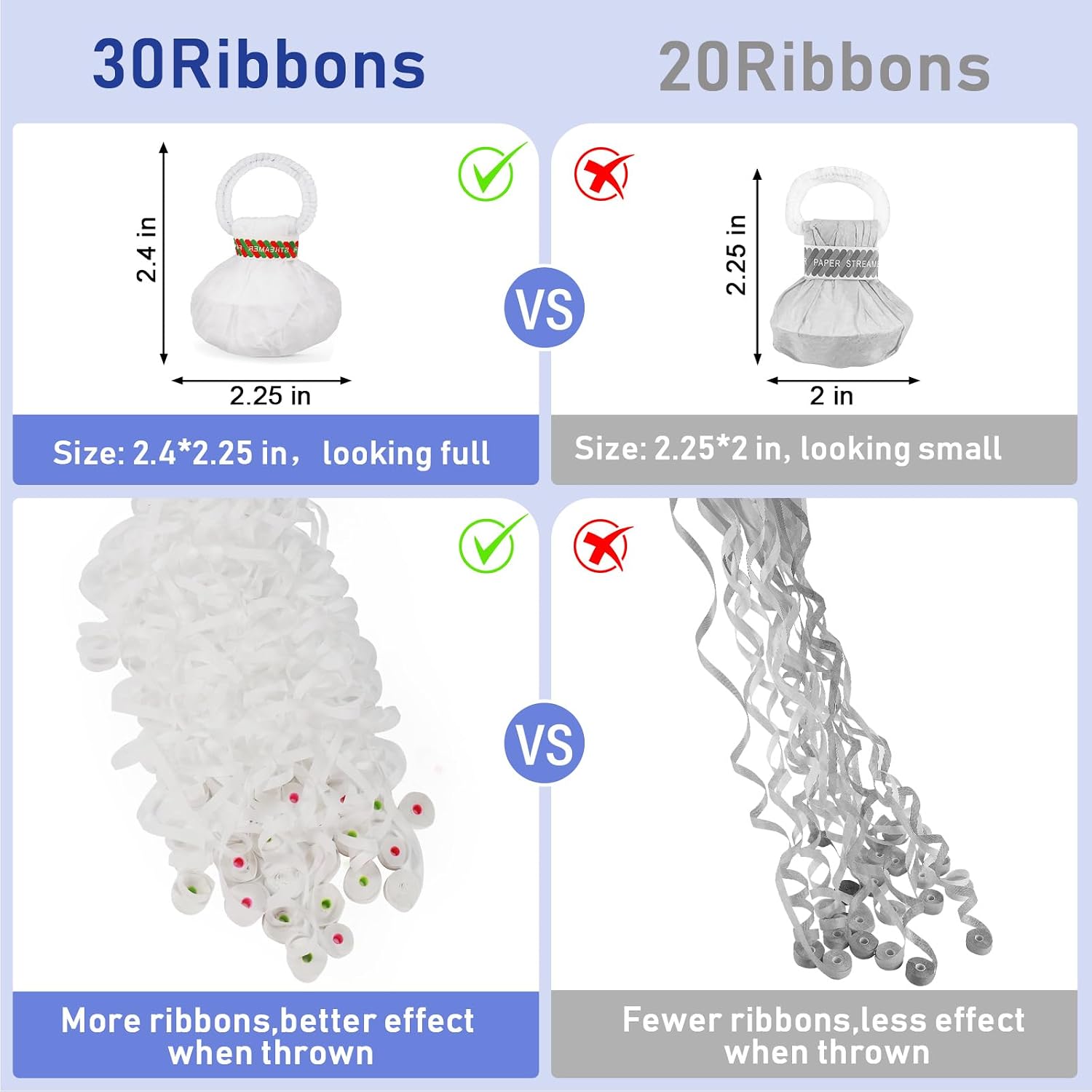 10pcs Hand Throw Streamers Whi - Confetti Cannon Tube 评论和价格