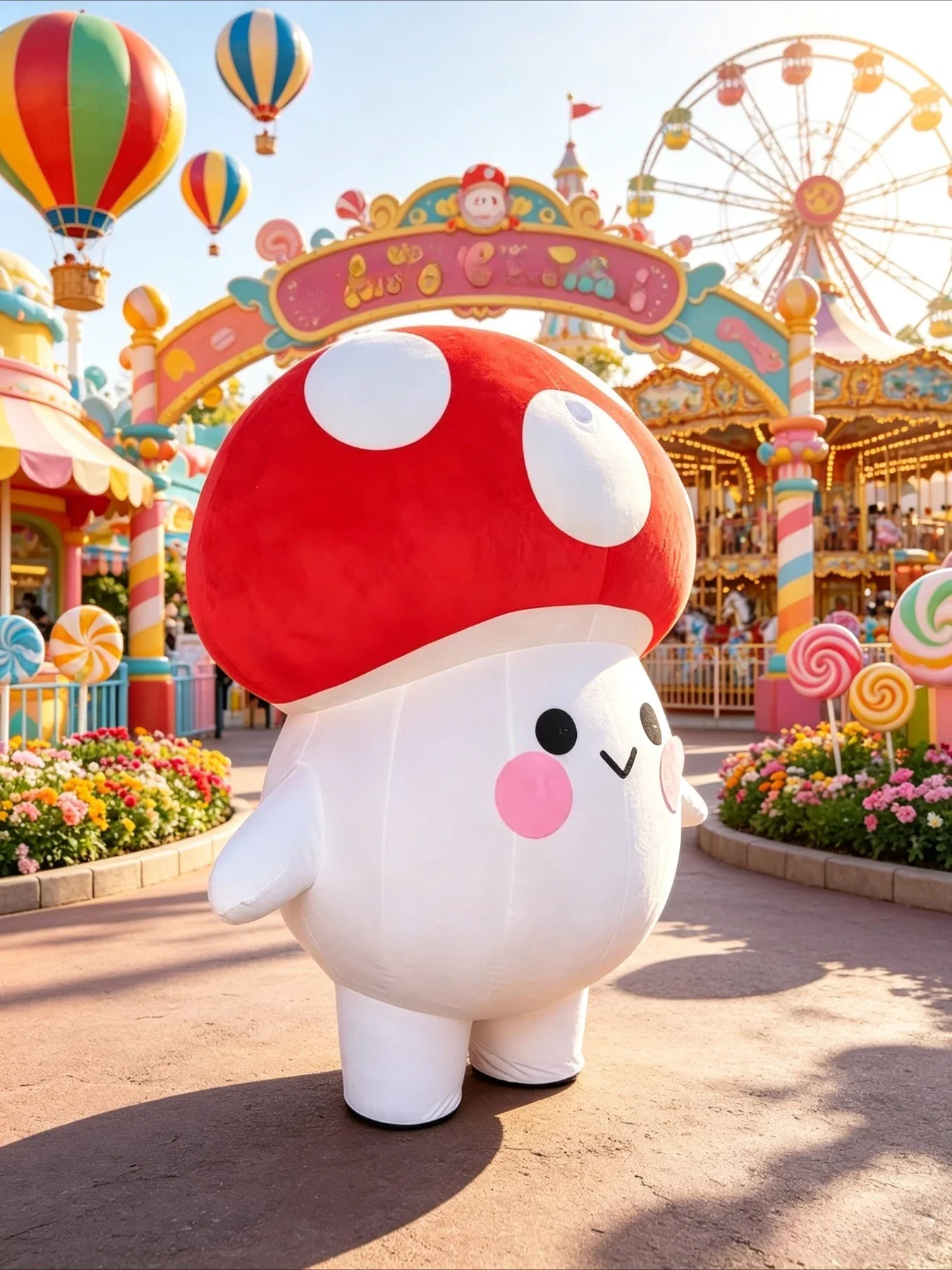 Inflatable Mushroom Mascot Cos - Event Party 评论和价格