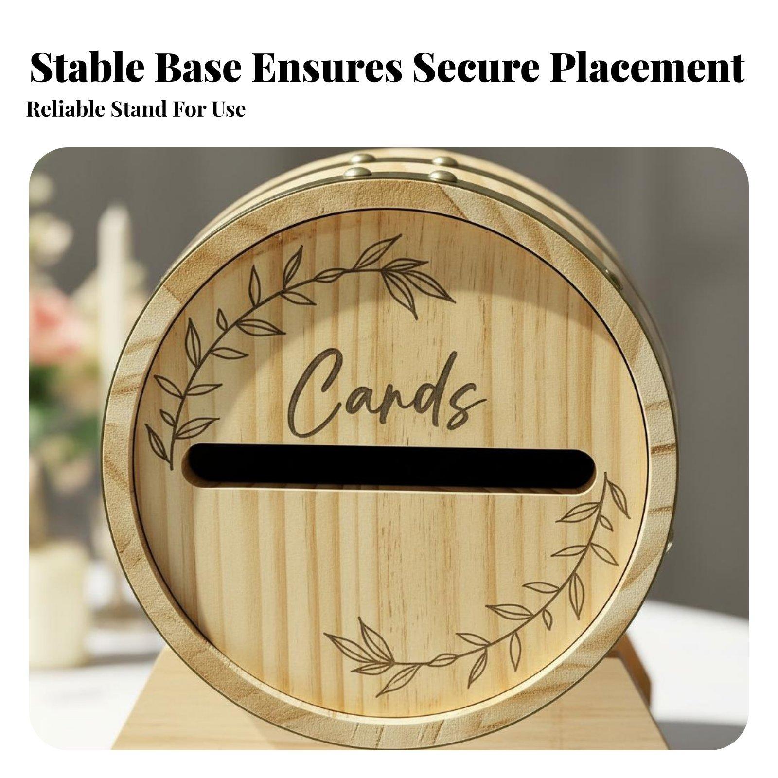 Large Wooden Card Box with Slo - Event Party Box 评论和价格