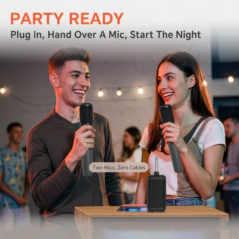 Wireless Microphone Dual Handh - Event Party 评论和价格