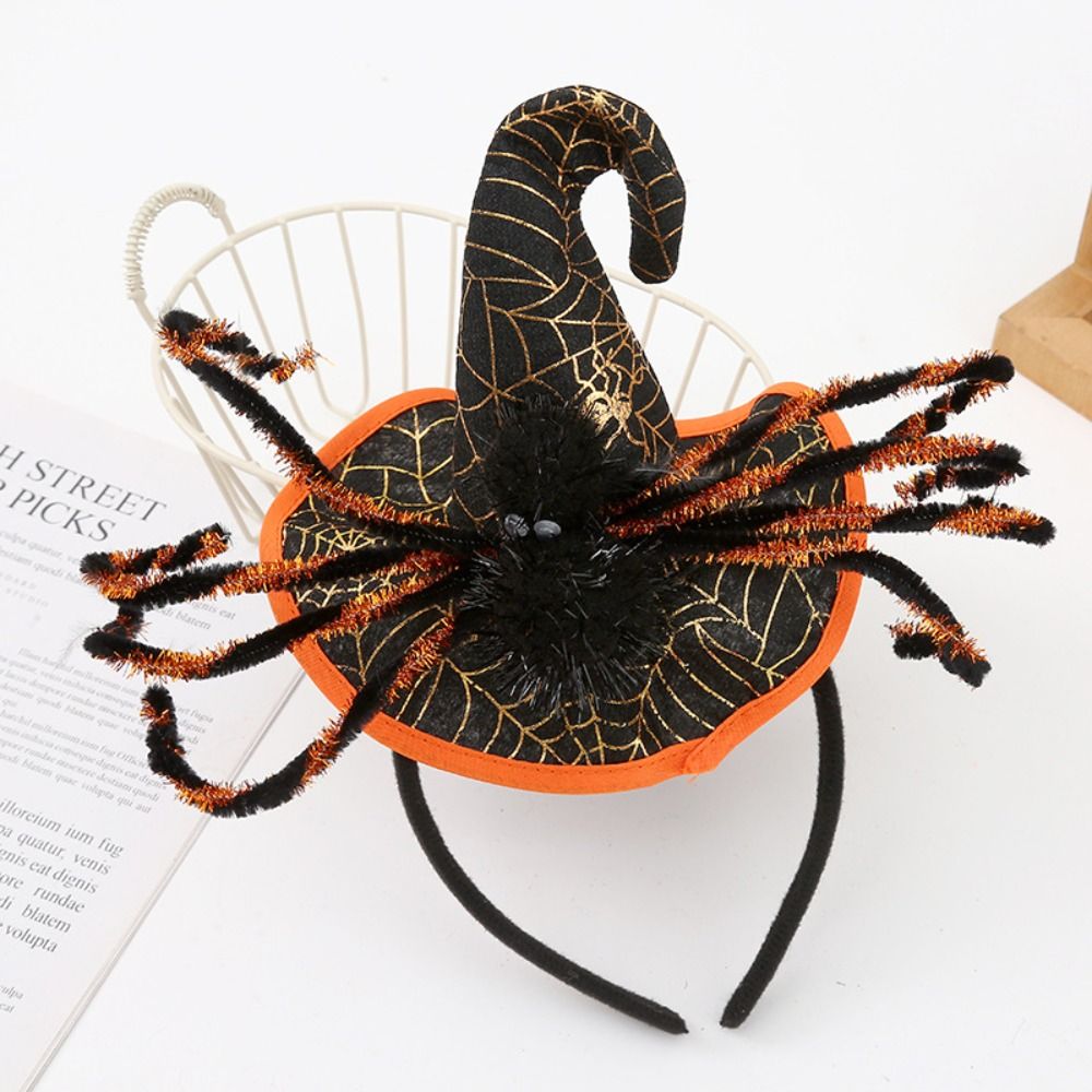 Spider Halloween Witch Hat Hea - Party Hat Cone 评论和价格