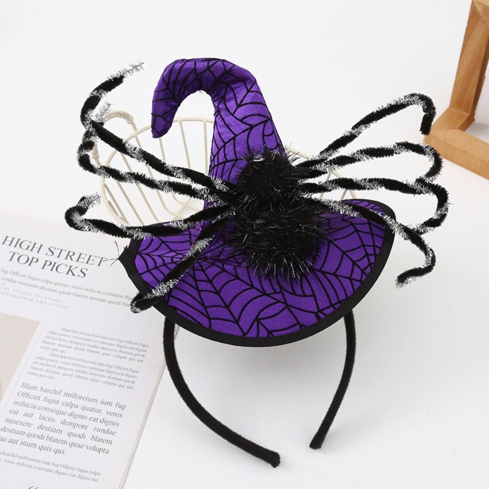 Spider Halloween Witch Hat Hea - Party Hat Cone 评论和价格