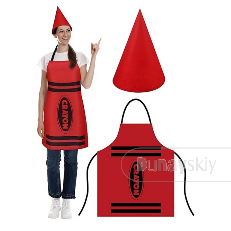 Adult Crayon Costume Hat & Mat - Party Hat Cone 评论和价格